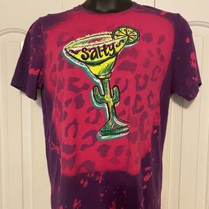 Margarita Salty Purple and Pink Graphic T-Shirt